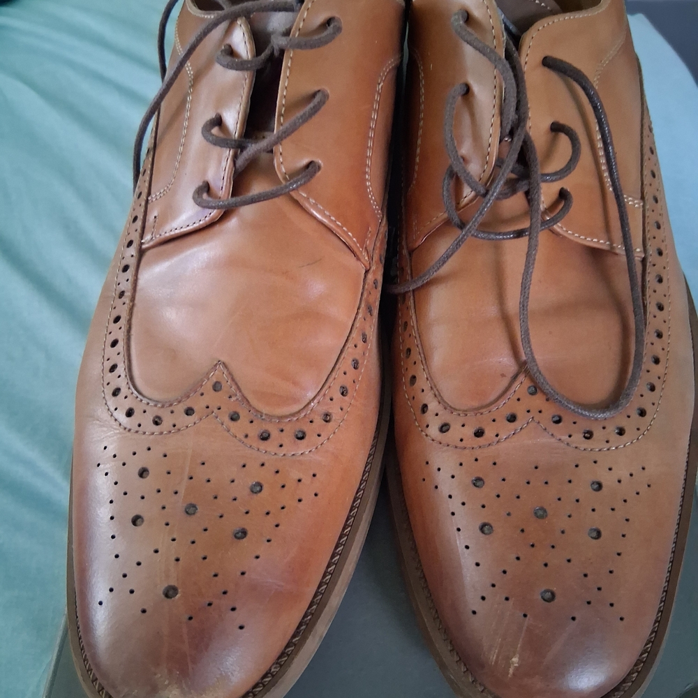 Aldo Tan Leather Brogue Oxfords